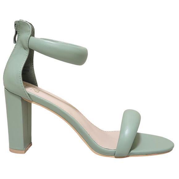 New York & Company Women Carolyn Bubble Ankle Strap Sandals Size US 11 Green - Picture 2 of 5